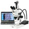 Amscope 3.5-225X Zoom Stereo Microscope w Gooseneck LED Lights, 10MP USB Digital Camera SM-1TSW2-L6W-10M - alternate 1